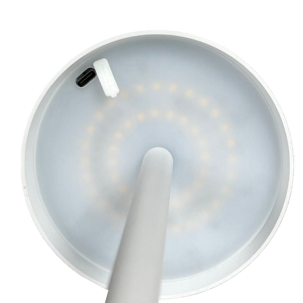 Tafellamp draadloos LED - Binnen/buiten - Oplaadbaar en Dimbaar - 38cm - wit