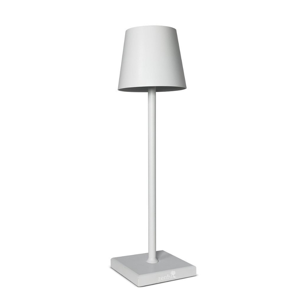 Tafellamp draadloos LED - Binnen/buiten - Oplaadbaar en Dimbaar - 38cm - wit