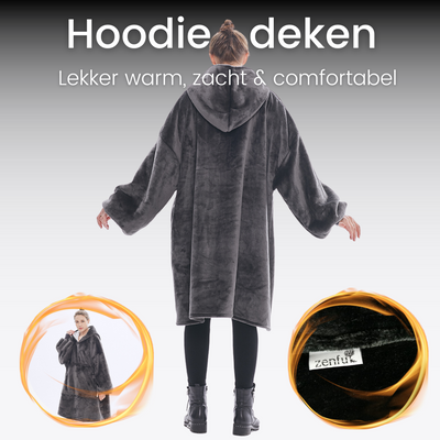 Original Hoodie blanket dark grey