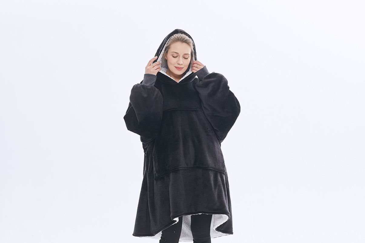 Original Hoodie blanket black
