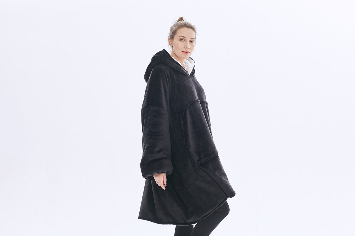 Original Hoodie blanket black