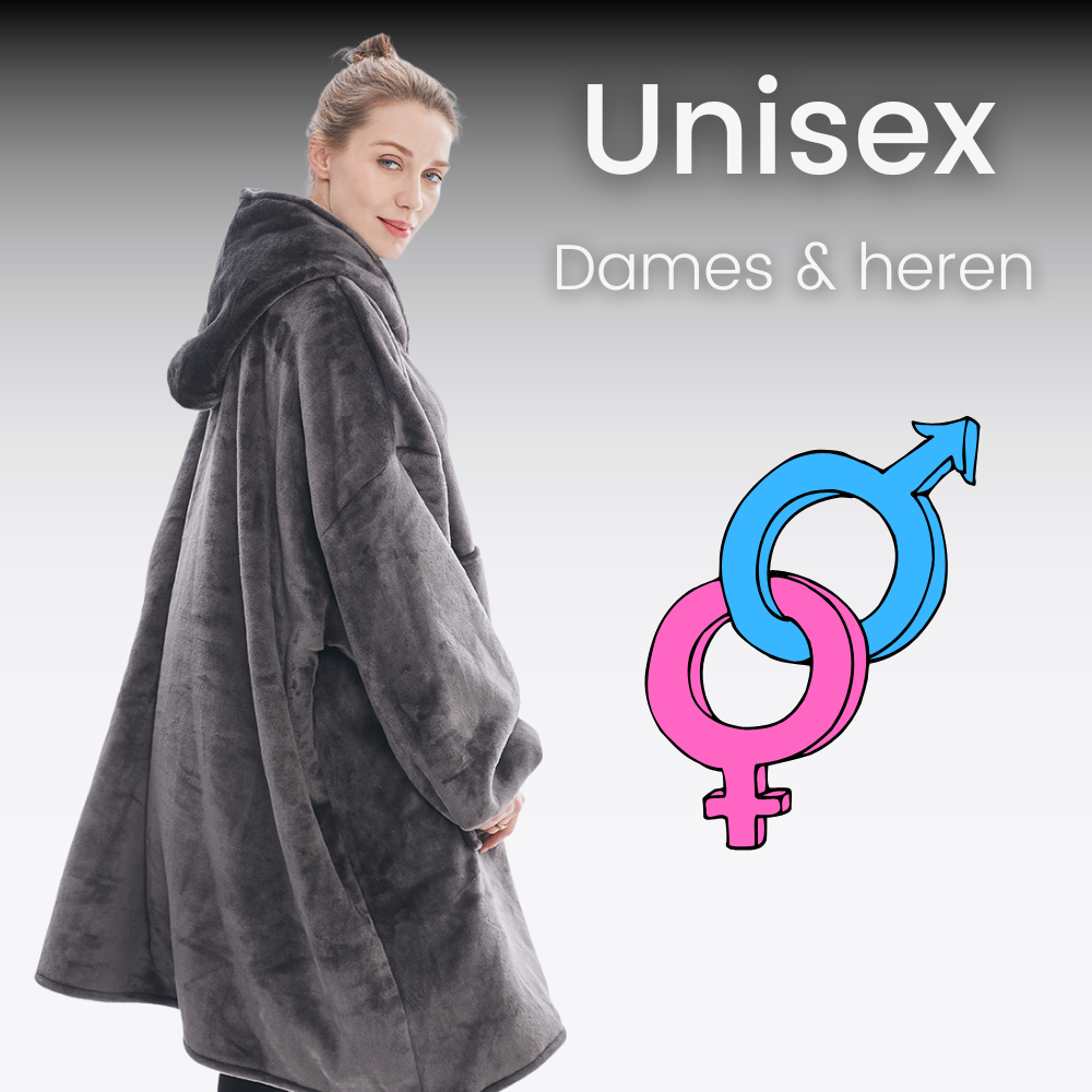 Original Hoodie deken donker grijs