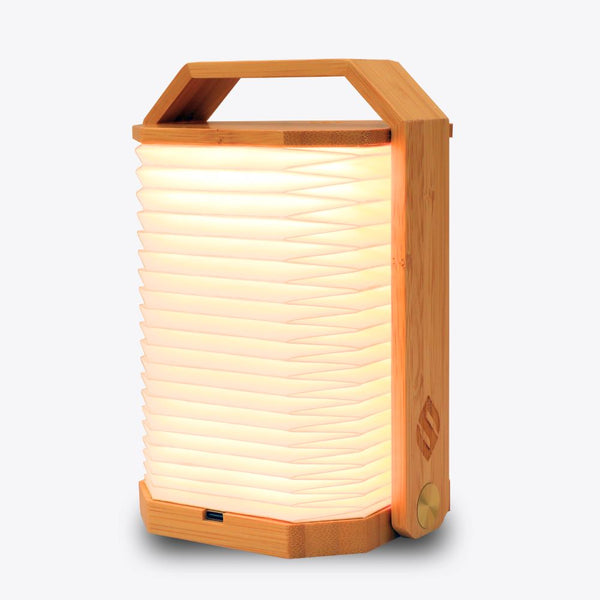 Lantaarn Lampe Bambus Licht Holz