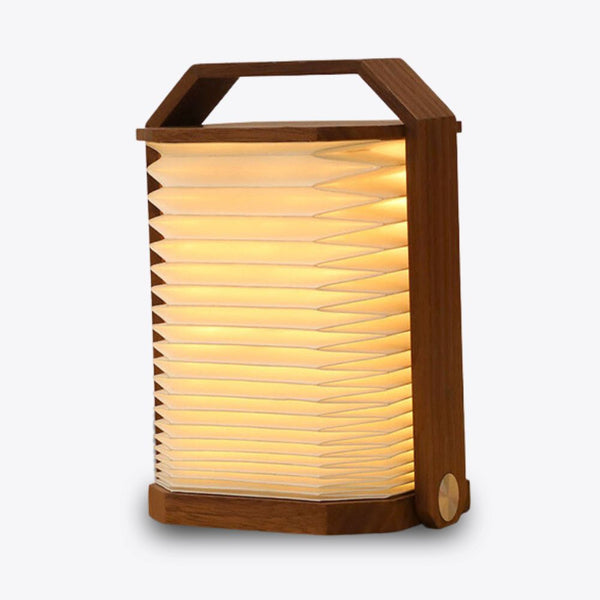 Lantaarn-Lampe Walnoot Donker Hout