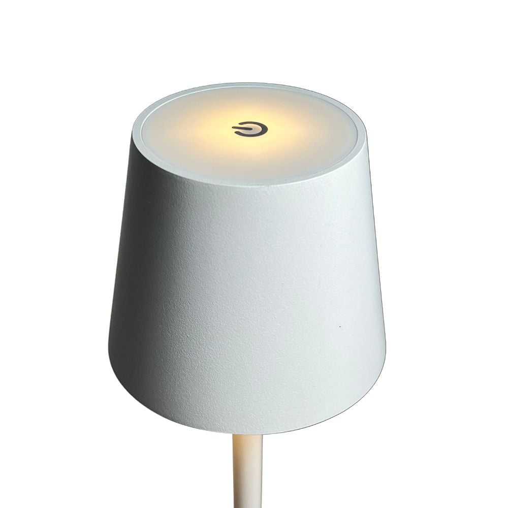 Tafellamp draadloos LED - Binnen/buiten - Oplaadbaar en Dimbaar - 38cm - wit