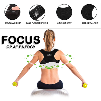 Back Brace - Support - Men and Women - DOUBLE