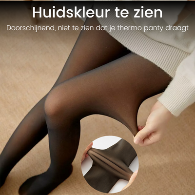 Fleece Pantyhose L / XL - Black
